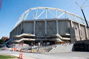 The Carrier Dome renovations are on track to be completed by SU football's home-opener against Georgia Tech on Sept. 26.