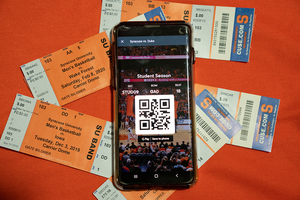 As Syracuse Athletics transitions to mobile ticketing, fans without smartphones are left to find ticket-holding alternatives.