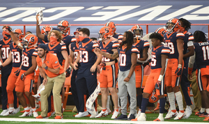 Tucker emerged as SU's best option in the backfield, and Williams (not pictured)tallied five tackles, two pass break-ups and an interception.