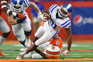 Syracuse's defense was gashed by Duke's running backs on Saturday. 