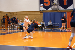 Lauren Hogan, who leads the ACC in digs, was the catalyst for a strong defensive performance from the Orange.