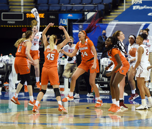 Kamilla Cardoso's buzzer-beating shot sends Syracuse to the ACC semifinals.