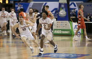 Reece Beekman made the game-winning 3-pointer at the buzzer to eliminate Syracuse from the ACC Tournament in the quarterfinals.