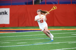 Meaghan Tyrrell, Syracuse's leading goal scorer, only scored twice in Syracuse's 9-4 win over Virginia Tech.