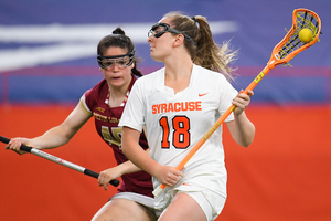 Meaghan Tyrrell learned first-team honors after leading the Orange this season in goals, assists and points.