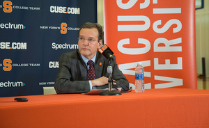 John Wildhack applauded SU Athletics for completing a safe year of competition during the pandemic. 
