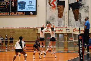 Syracuse's defense recorded 110 kills in two games throughout its season-opening wins over Buffalo and UConn. 