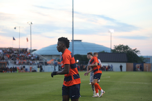 Deandre Kerr had three goals in his last two games. He's become SU's main target for opposing defenses this season.  