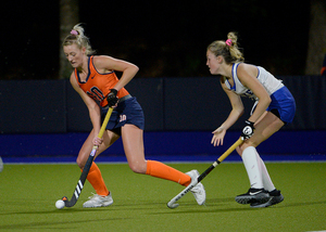 Charlotte de Vries scored Syracuse's only goal of the game against Cornell. 