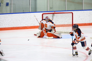 Syracuse ice hockey fell to Clarkson in a 3-2 overtime loss, despite 34 saves from goalie Arielle DeSmet.