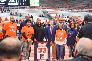 Legette-Jack said it was “surreal” when she got the call from Syracuse athletic director John Wildhack that her jersey was going to be retired. 