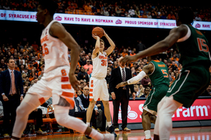 Buddy Boeheim and Syracuse posted an easy 83-57 win over the Hurricanes last season. 